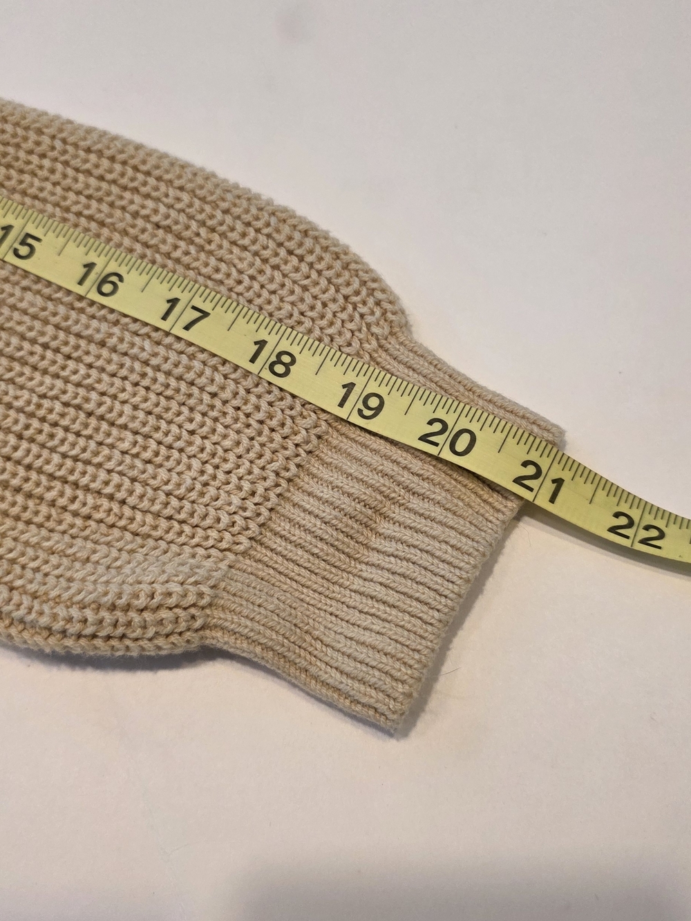 Madewell BP Womens Ribbed Crop Crewneck Sweater in Beige Cream Size Med Shaker - Picture 12 of 12